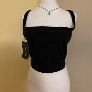 Pretty little thing Black Women's Top Strappy Back
